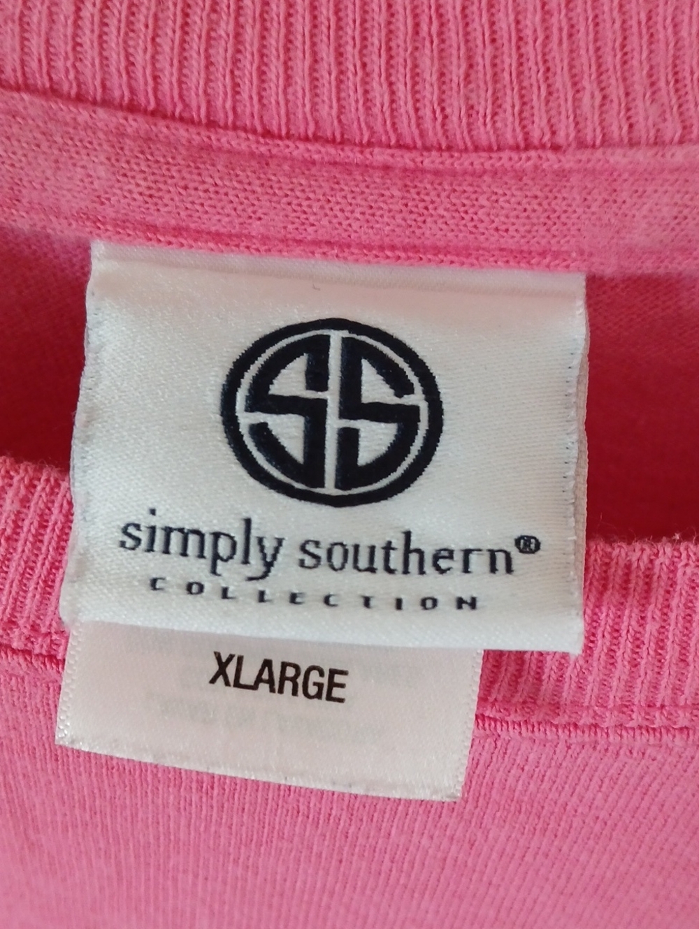 Simply Southern Pink Long Sleeve Shirt Puppy Dogs - Picture 4 of 5